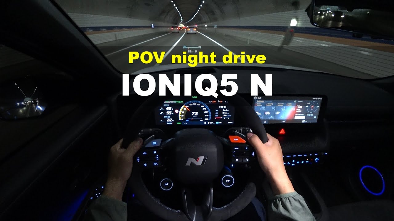2024 Hyundai IONIQ5N POV night drive N e-shift