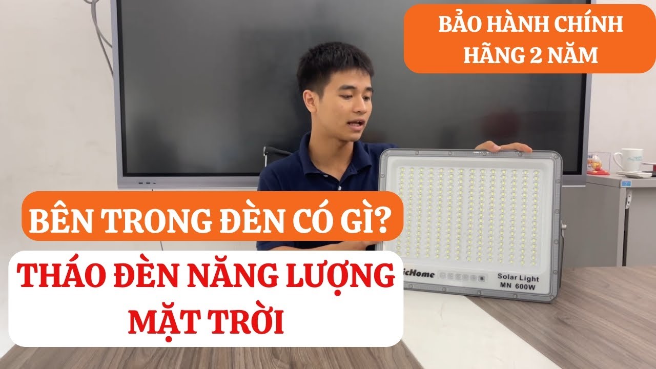 Đèn Năng Lượng Mặt Trời Có Chất Lượng Như Quảng Cáo? Tháo Đèn Năng Lượng Mặt Trời Mắt Ngọc 600W