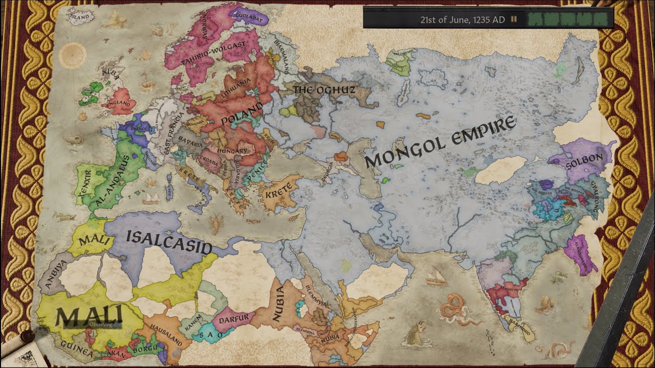 CK3 Timelapse but its the new update: Khans of the Steppe Start Date: 867