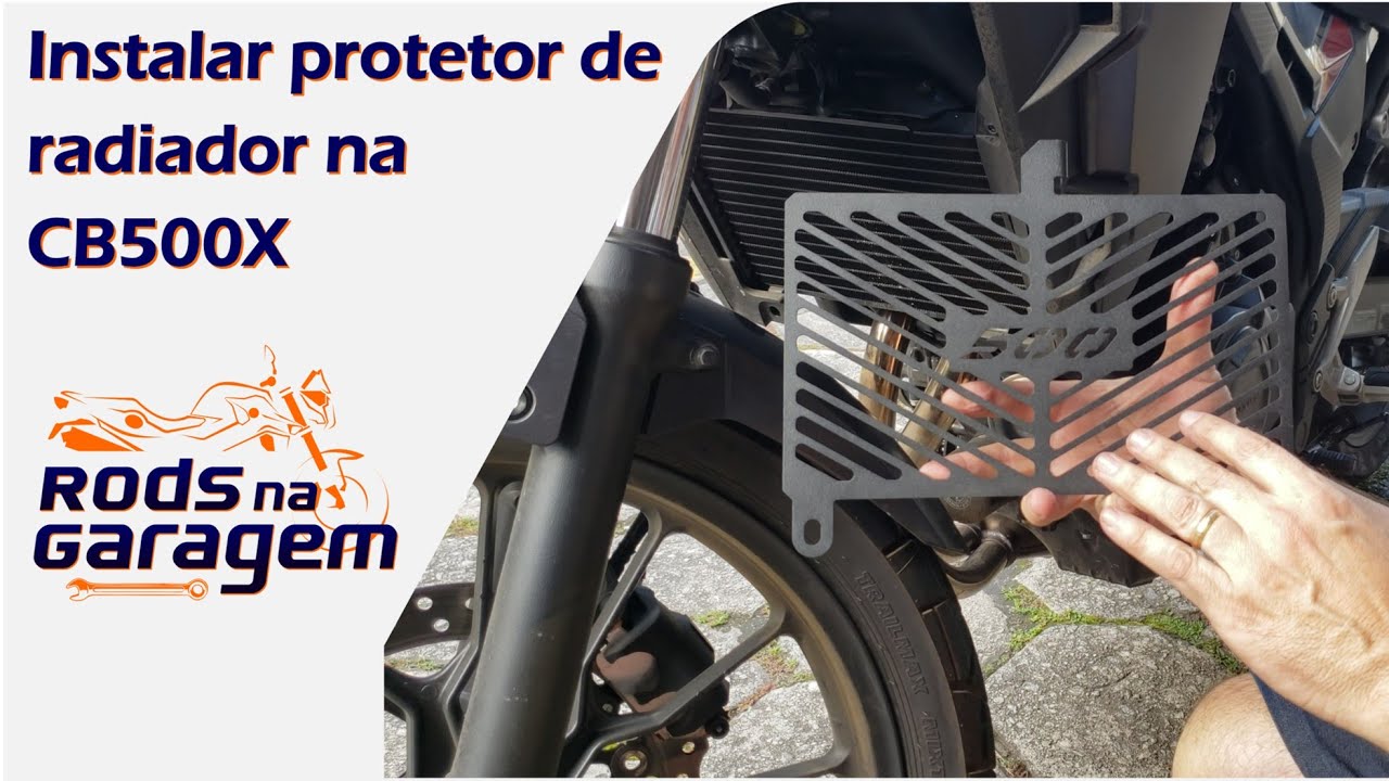 Honda CB500X - Instalar protetor de radiador #tutorial #motocicletas #manutenção