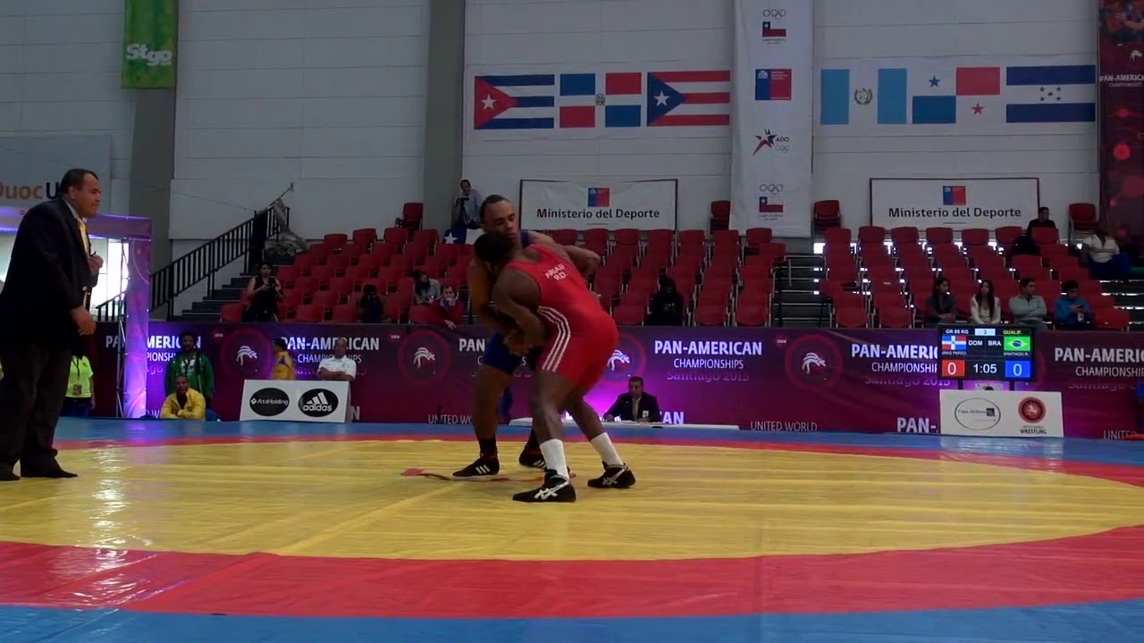 Qualification GR - 85 kg: Jose Antonio ARIAS PAREDES (DOM) df. Ronison SANTIAGO (BRA) by TF, 9-0