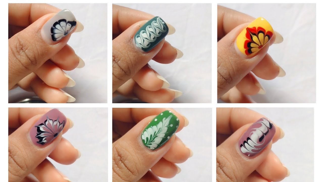 10 + marble nailart design 💅🧷💅|| Easy nailart at home 💅🏡|| Simple naildesign 💅