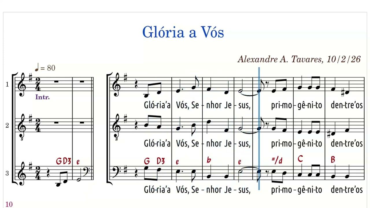 Glória a Vós, Senhor Jesus