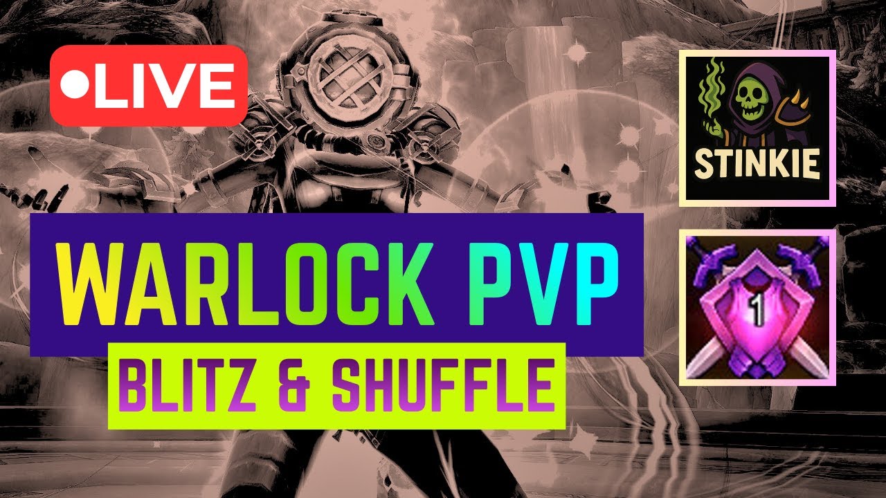 🍧 Midnight PVP with Stinkie 🍧 Rank 1 Warlock Blitz + Shuffle 🍧 Chill Vibes 🍧 Friday! 🍧