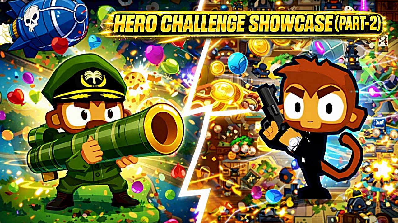 How hard can you greed in the hero challenge(Part 2)[Bloons td battles 2]