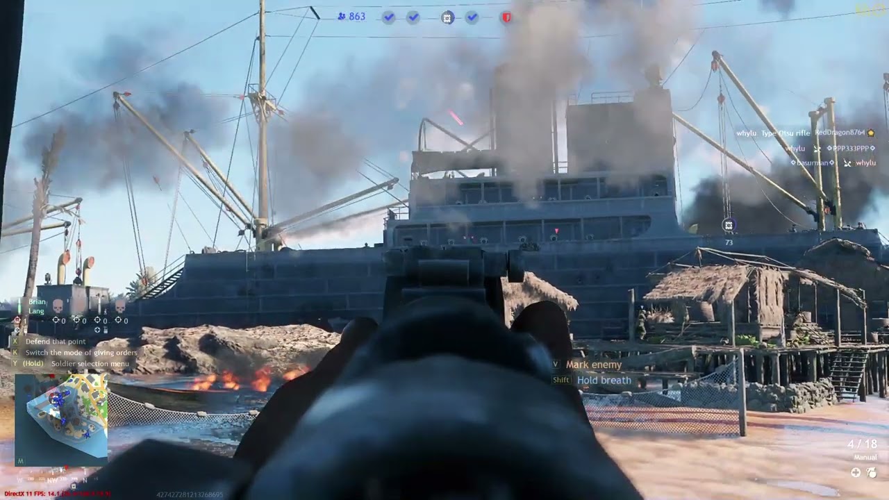 Enlisted - US army (BR II) pacific campaign and tunisia campaign - gameplay