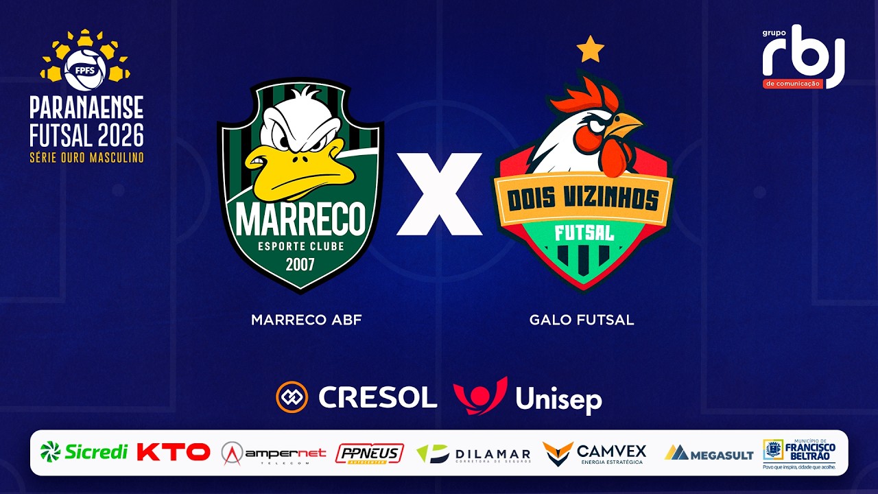 MARRECO FUTSAL X DOIS VIZINHOS (Campeonato Paranaense de Futsal Série Ouro 2026)