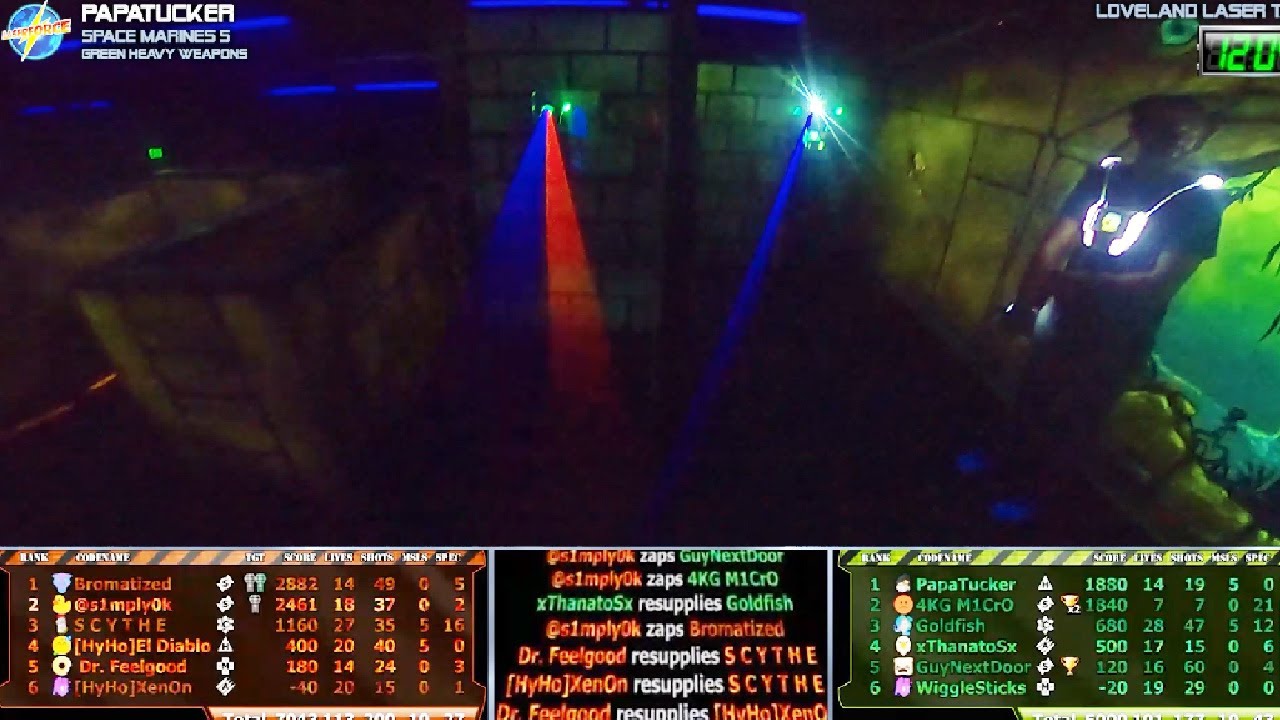 PapaTucker Plays Heavy Weapons POV | Laserforce Space Marines 5 Competitive Laser Tag