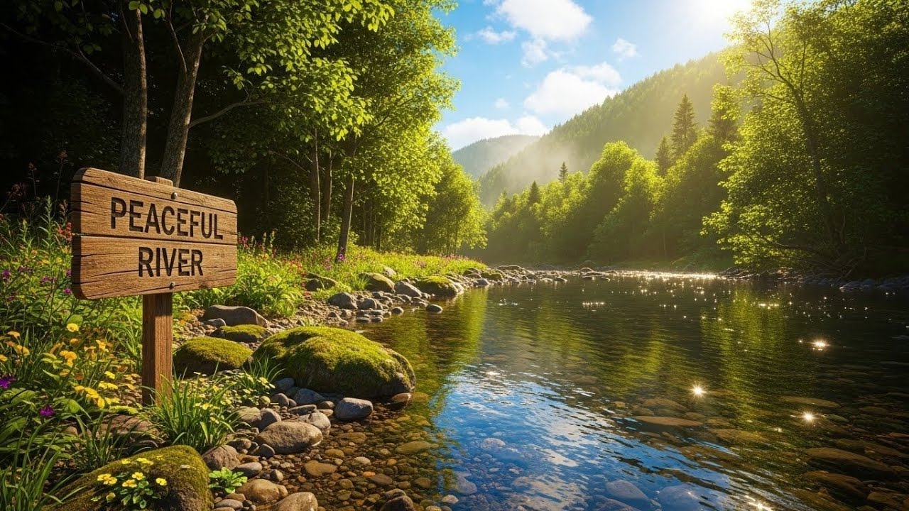 River Soundscape 🌿 Peaceful Water Ambience for Meditation, Study, and Relaxation #57