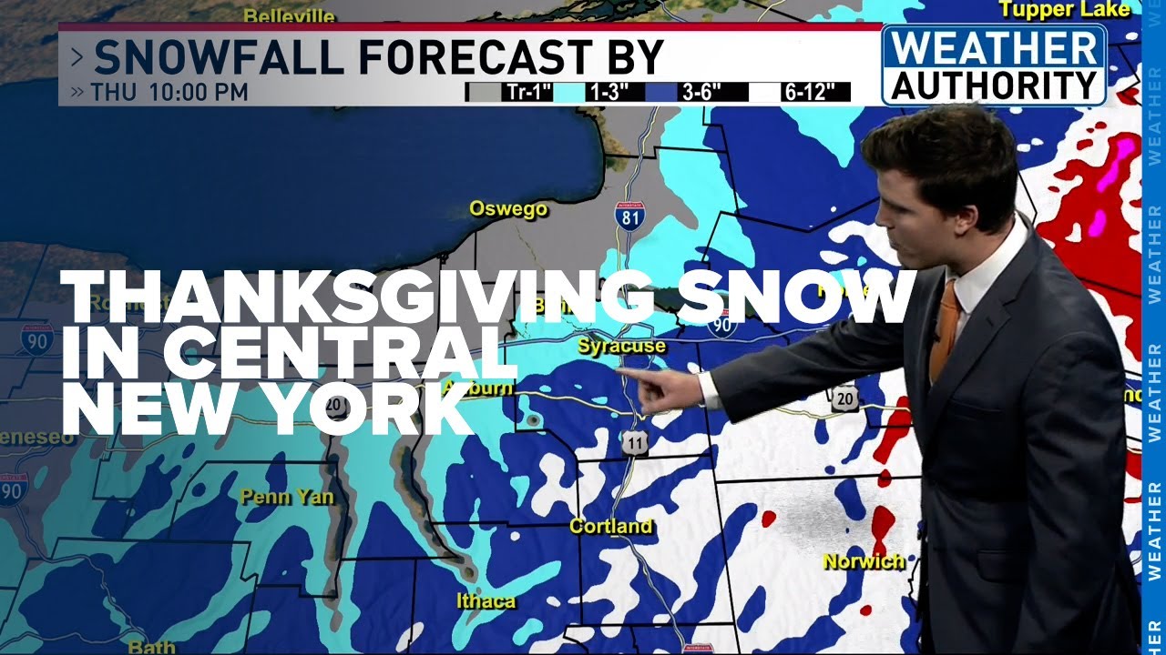 Snow & wintery mix forecast for Thanksgiving in central New York