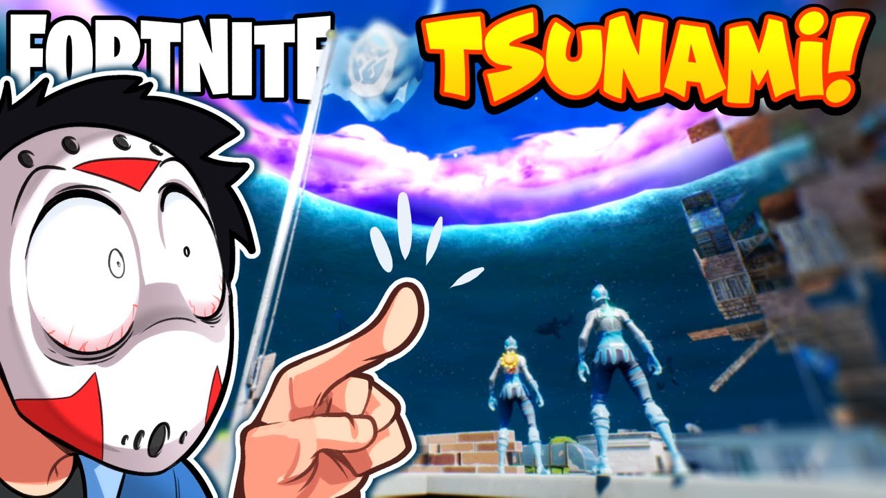 H2O DELIRIOUS REACTION TO THE DEVICE EVENT ON FORTNITE! (TSUNAMI STORM)