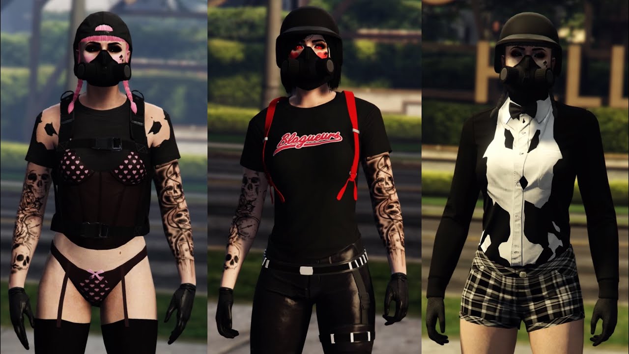 GTA 5 ONLINE - Cute Female Components (Tryhard/Freemode) ♡