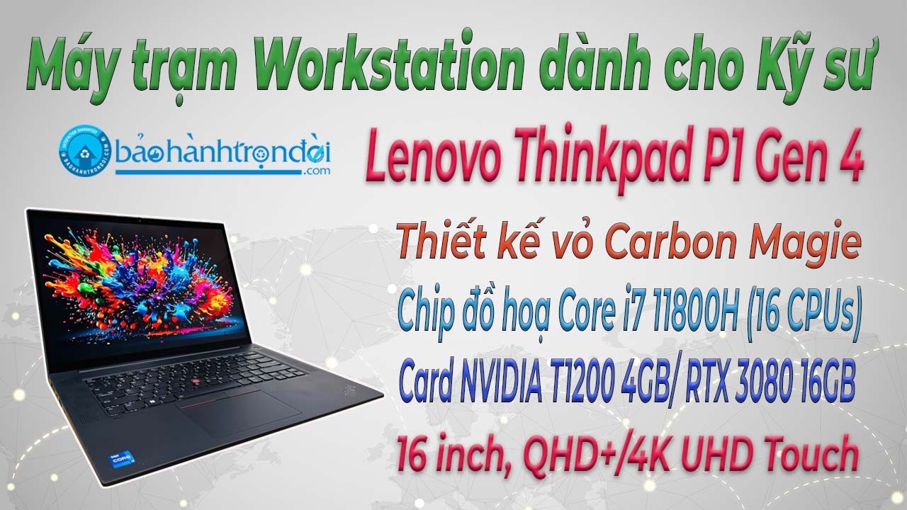 So sánh phiên bản Lenovo Thinkpad P1 Gen 4 (NVIDIA T1200 4G & RTX 3080 16G - Máy trạm dành cho Kỹ sư