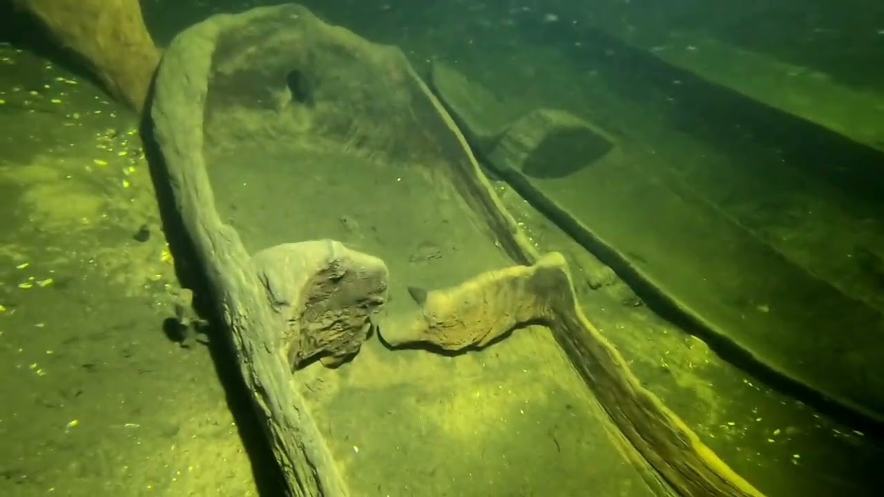 Jezioro Hańcza . Nurkowanie . Dłubanki .