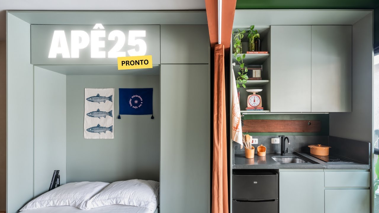 Tour Apartamento Pequeno de 25m² | EP. FINAL | reforma APÊ25