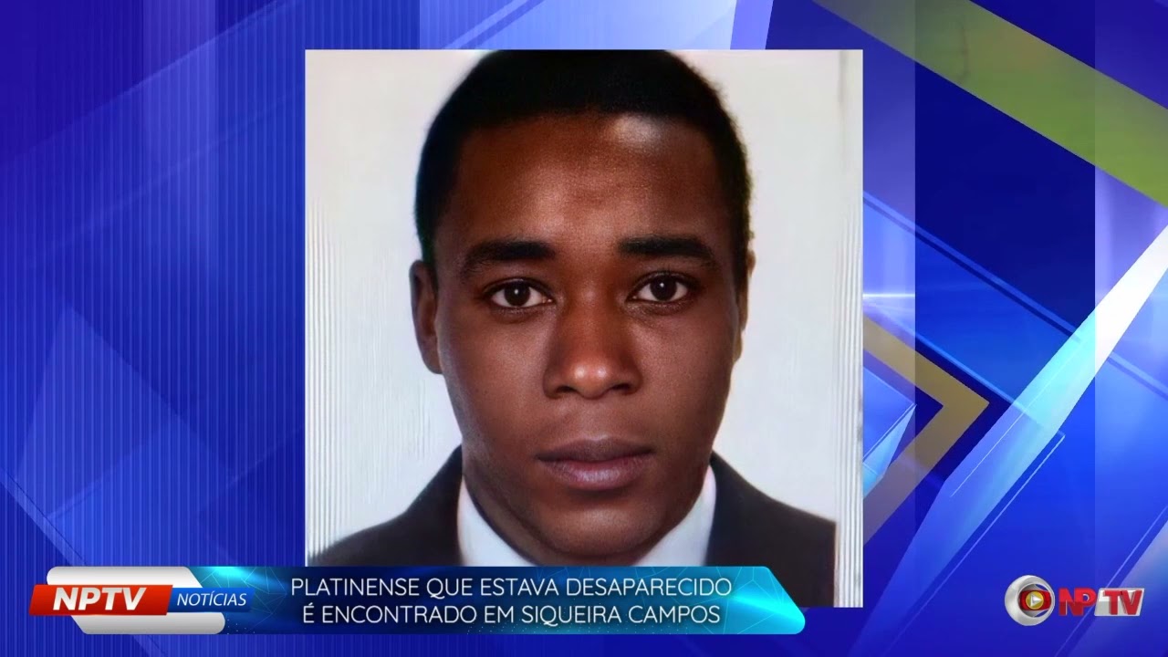 #NPTVNoticias | Platinense Binho que estava desaparecido &eacute; encontrado em Siqueira Campos