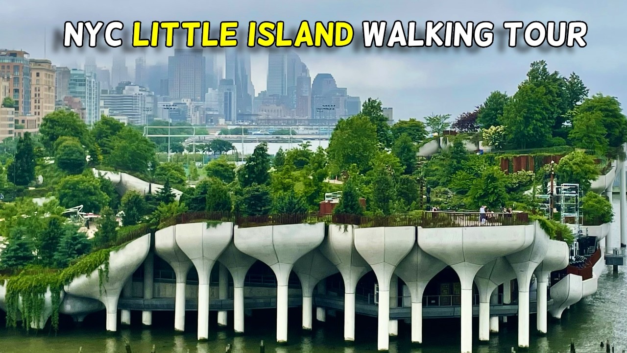 🗽 NYC 🏝️LITTLE ISLAND and Pier 57 Walking Tour and SURPRISE ❤️ Rooftop Babies