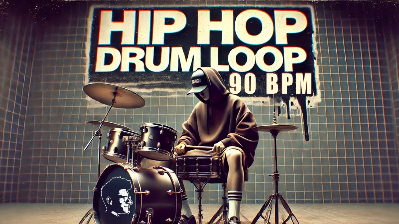 Hip Hop drum loop 80 BPM // The Hybrid Drummer