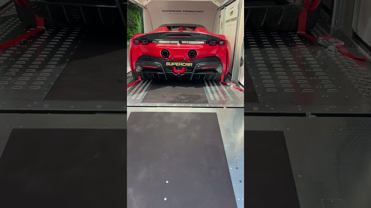 Ferrari SF90 Stradale Supercar Transport#luxurycars  #cartransport  #supercars  #ferrari   #shorts