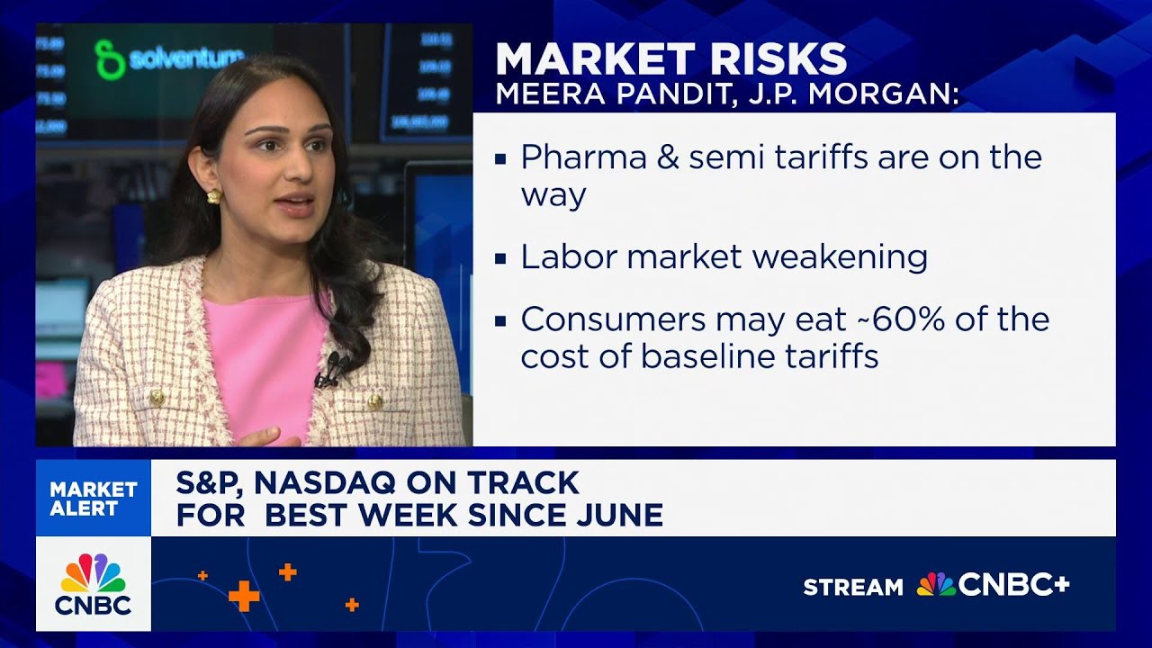 J.P. Morgan's Pandit: We're expecting around 60% of cost of tariffs will get passed on consumer