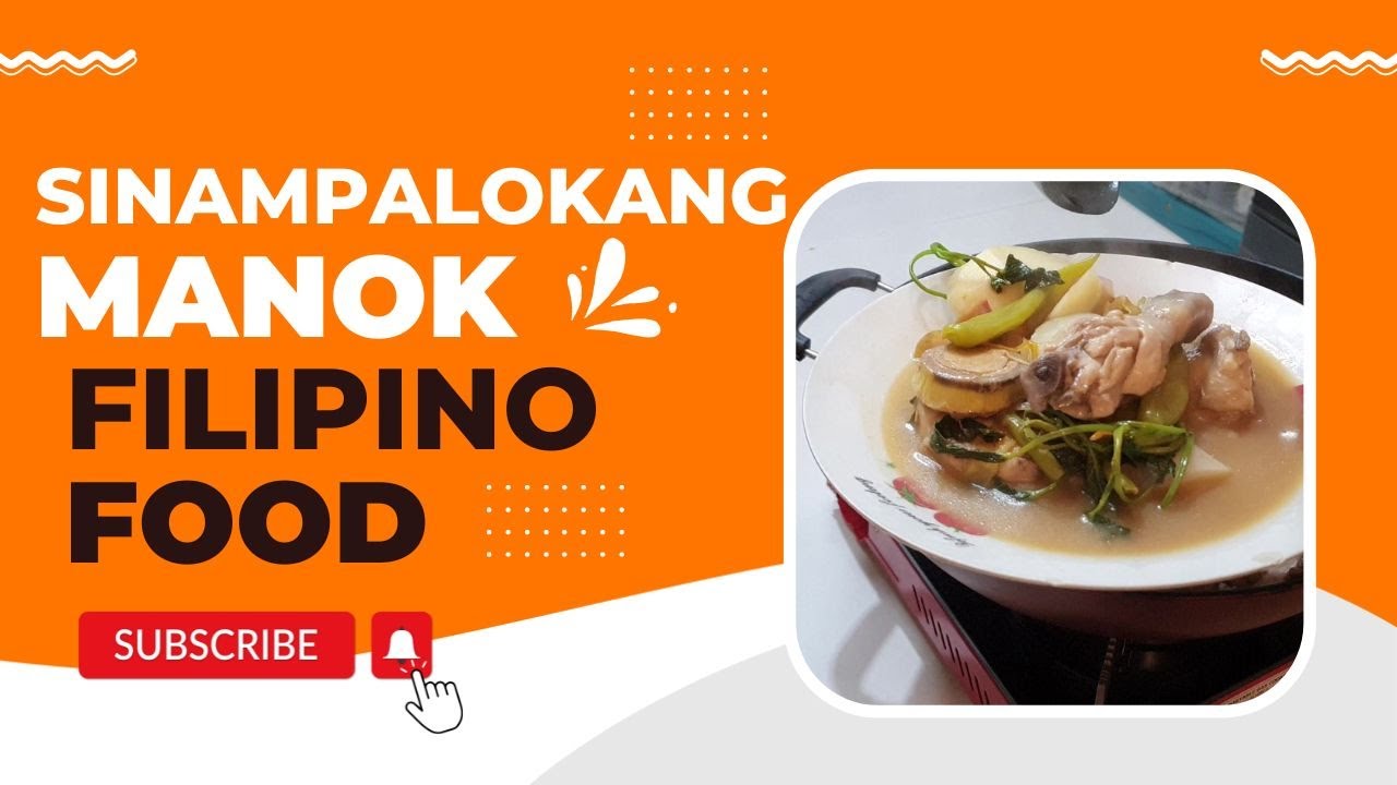 Sinampalukang manok with Gabi (Chicken soup with Taro)