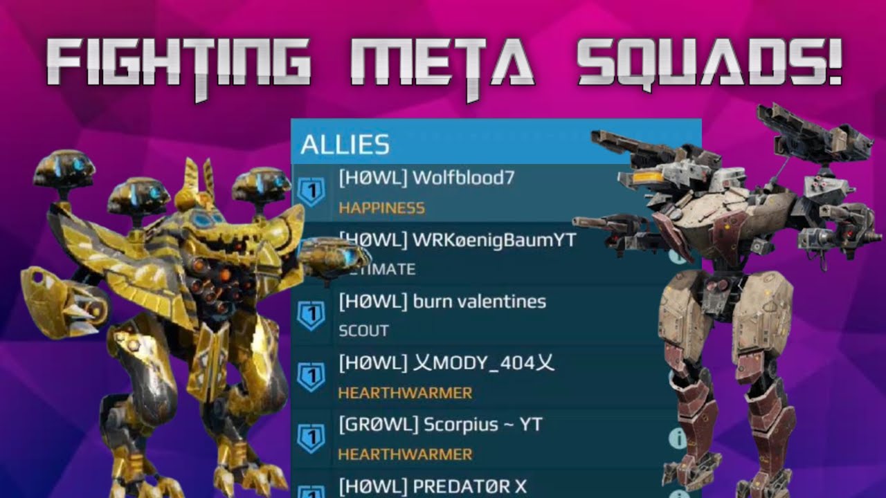 БОЛЬШЕ ОТДЕЛЕНИЙ HØWL! БЕЗУМНЫЕ КЛАНОВЫЕ ИГРЫ 6 НА 6! МЕТА-ГЕЙМПЛЕЙ! (War Robots)