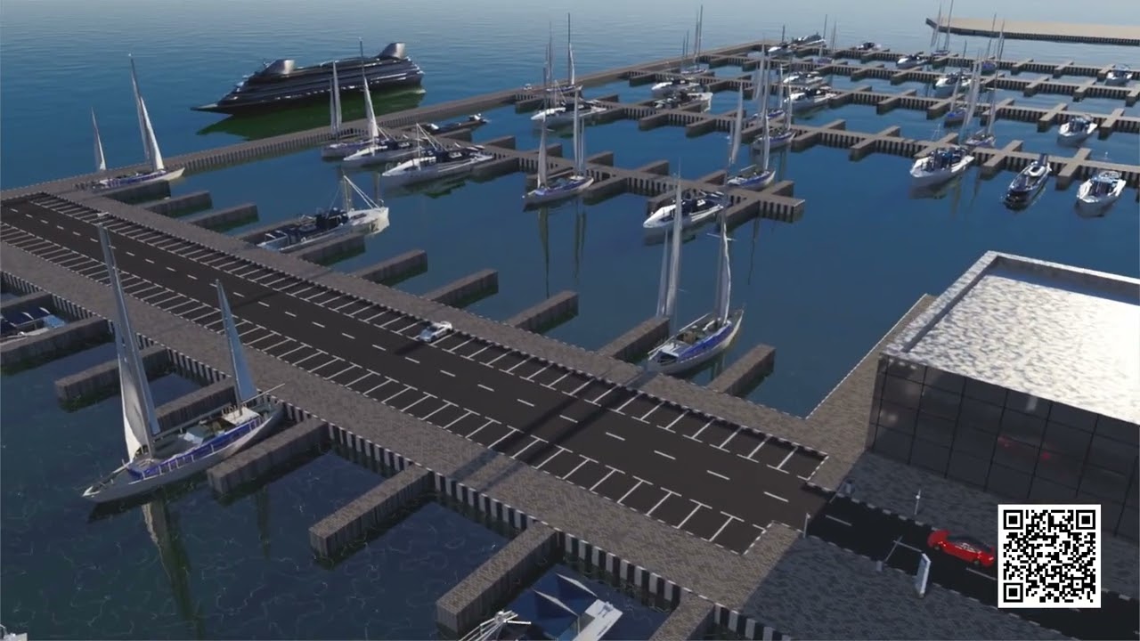 Dubai Harbour Marina car parking powered by PARKONIC