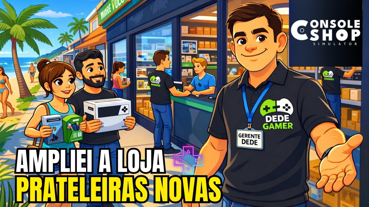 AMPLIEI A LOJA E O DEPÓSITO! PRATELEIRAS NOVAS E LUCRO ALTO NO CONSOLE SHOP SIMULATOR