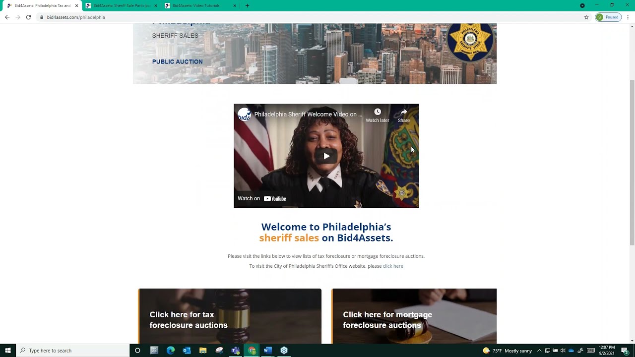 Bid4Assets Tutorial: Philadelphia Mortgage Foreclosure Buyer Guide