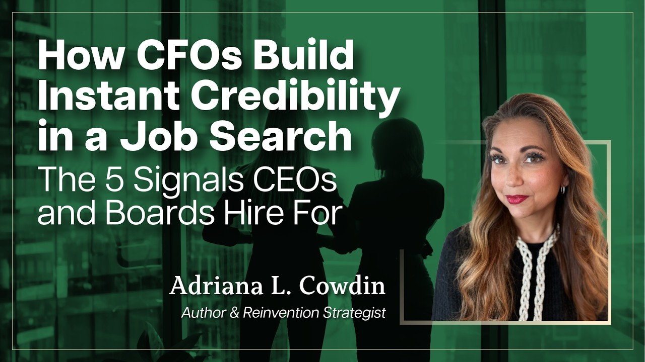 How CFOs Build Instant Credibility in a Job Search