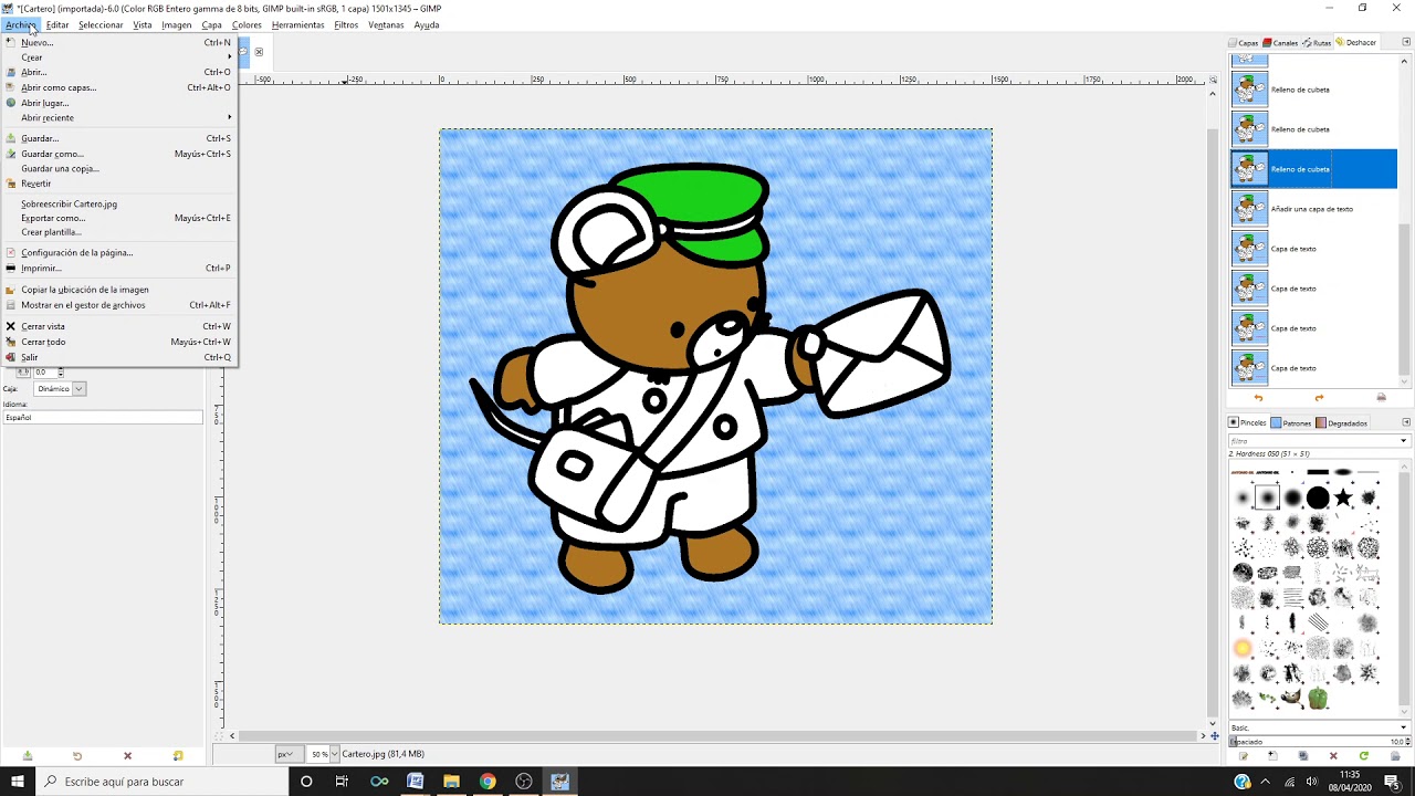 Colorear una imagen en GIMP