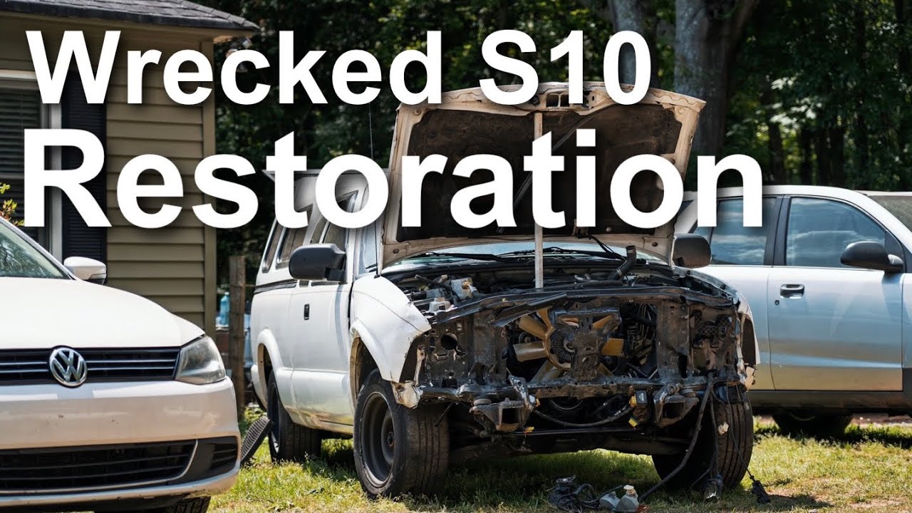 REBUILT RESTORED 03 CHEVY S10, Restoring an old Chevy S10, How to Fix a Wrecked Truck, S10 Restored