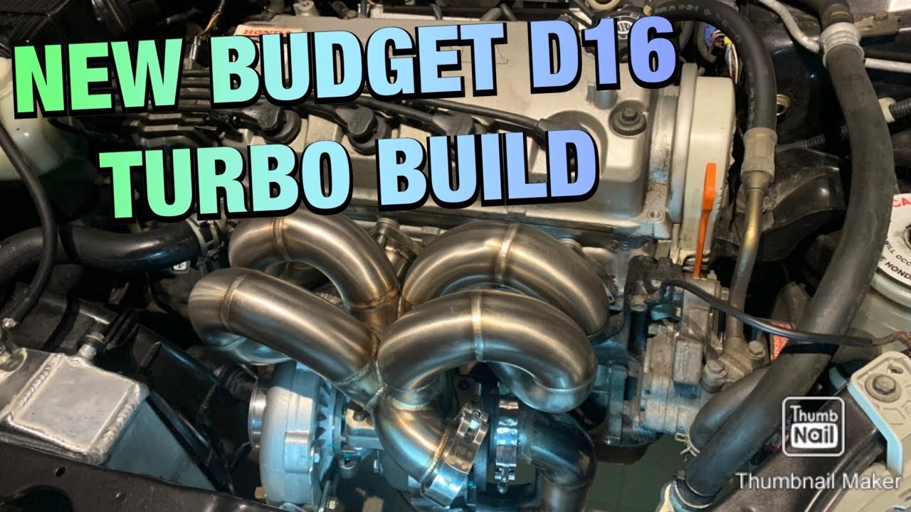 HOW TO TURBO D16 CIVIC  EBAY T3/T4 TURBO CHEAP POWER