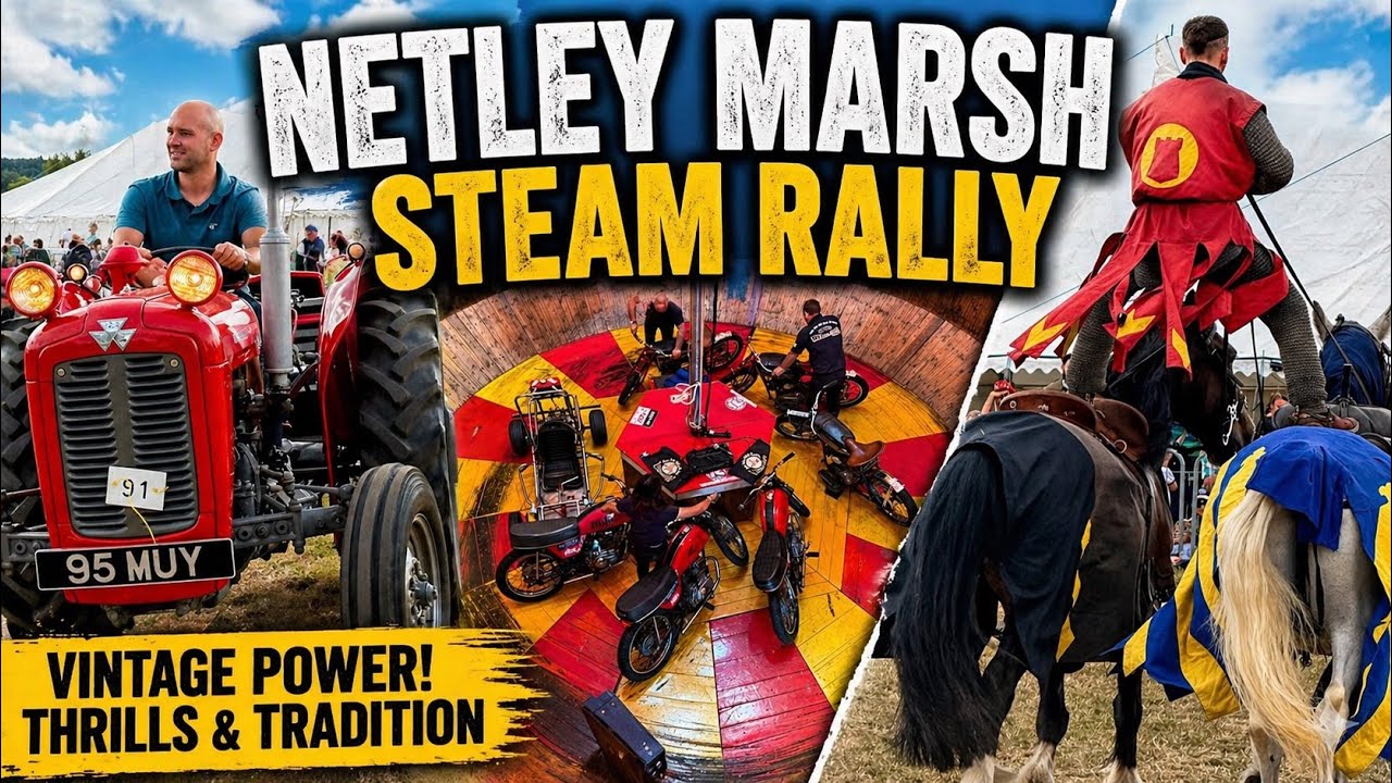 Netley Marsh Steam Rally Vlog - July 2025 | Camping, Arena, Wall of Death and Steam Engines!