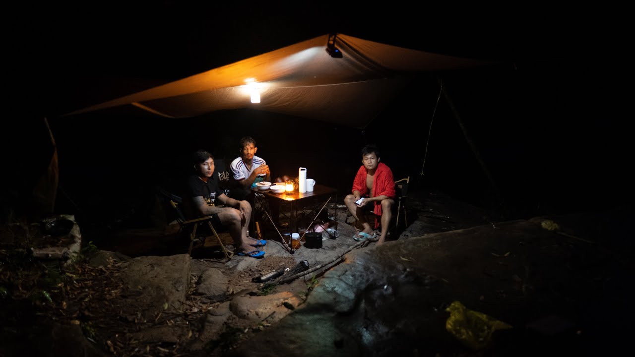 Travel trip Sleep overnightពីរយប់ពីថ្ងៃជីផាតអូទឹកវេទបោះតង់ចាប់បង្កងភ្នំជាមួយពូគ្រឿន