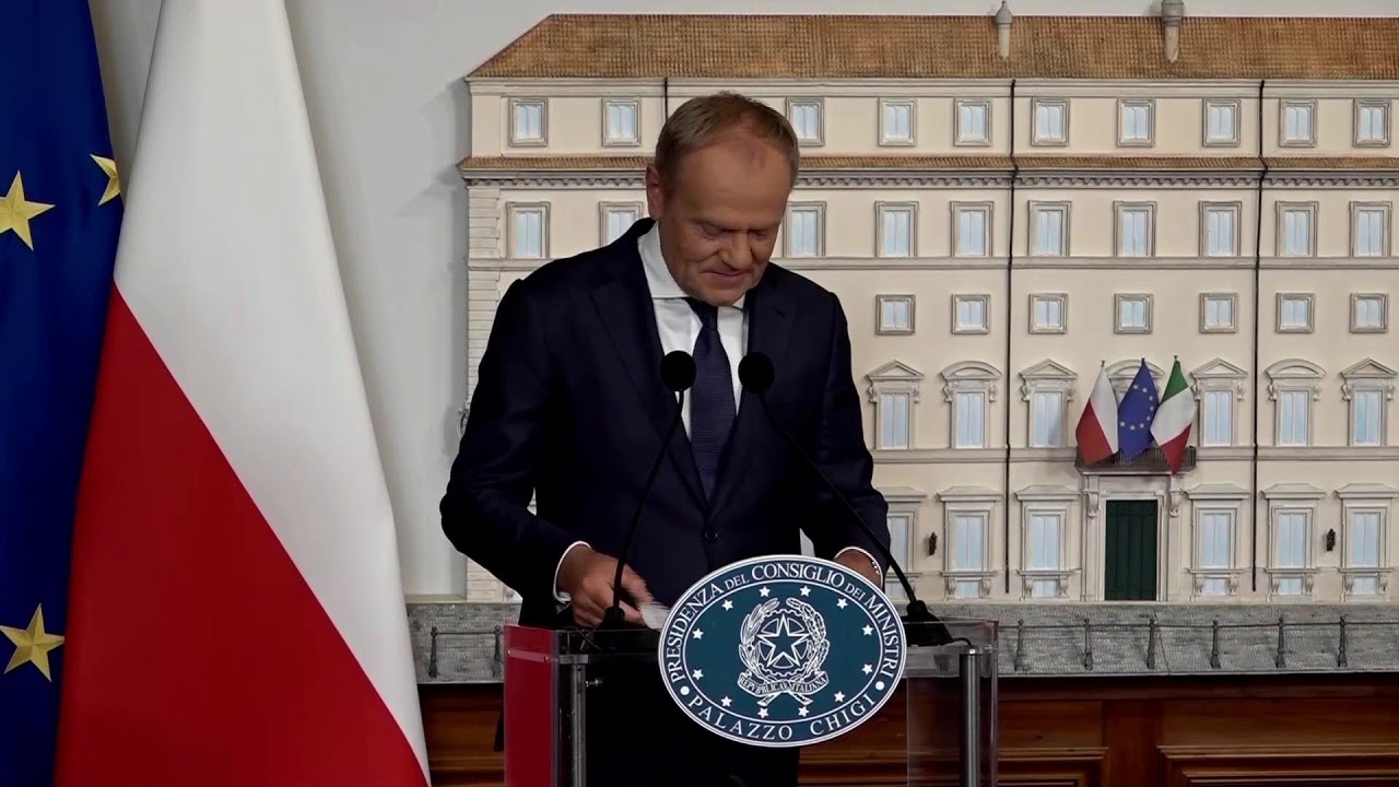 Rzym | Oświadczenie dla medi&oacute;w po spotkaniu Premiera Donalda Tuska i Premier Włoch Giorgii Meloni
