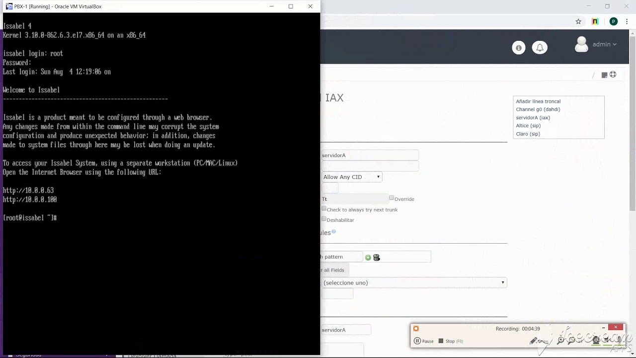 Conectar 2 pbx con issabel