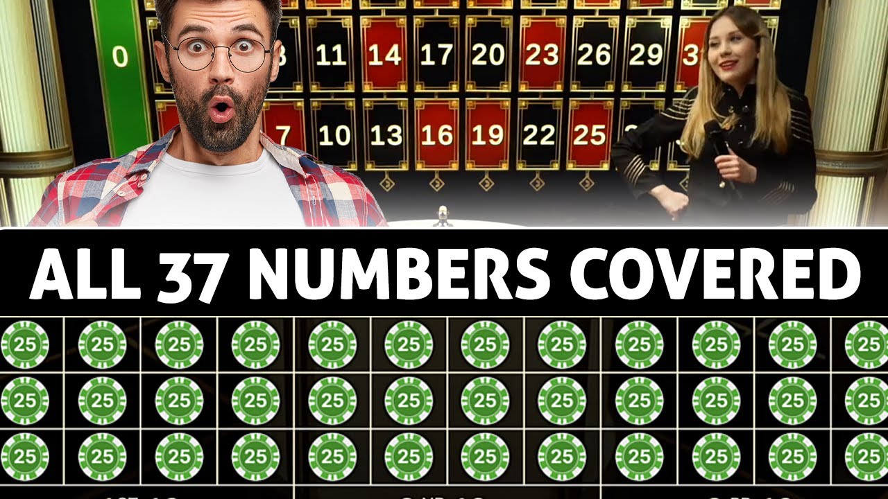 LIGHTNING ROULETTE – ALL 37 NUMBERS COVERED - I REVEAL WHAT I WON GAMBLING!