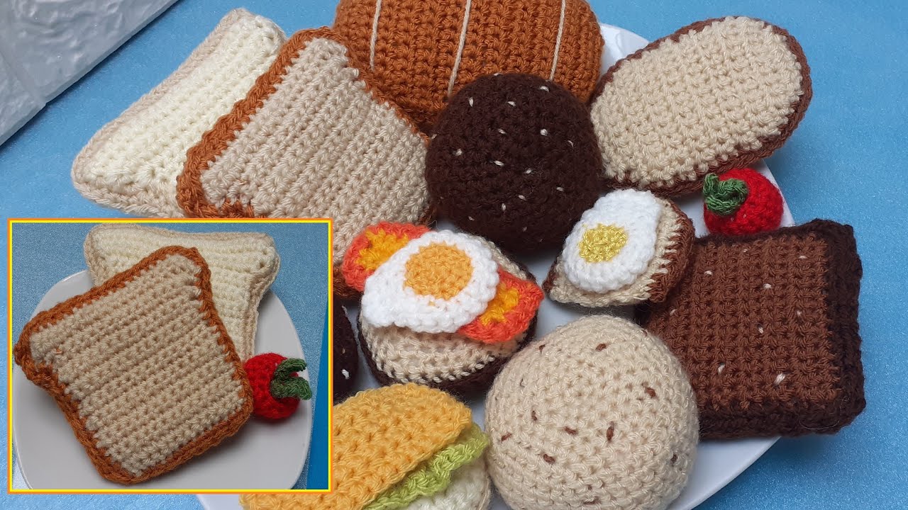 Kinderküche - Toastbrot selbst gehäkelt #new