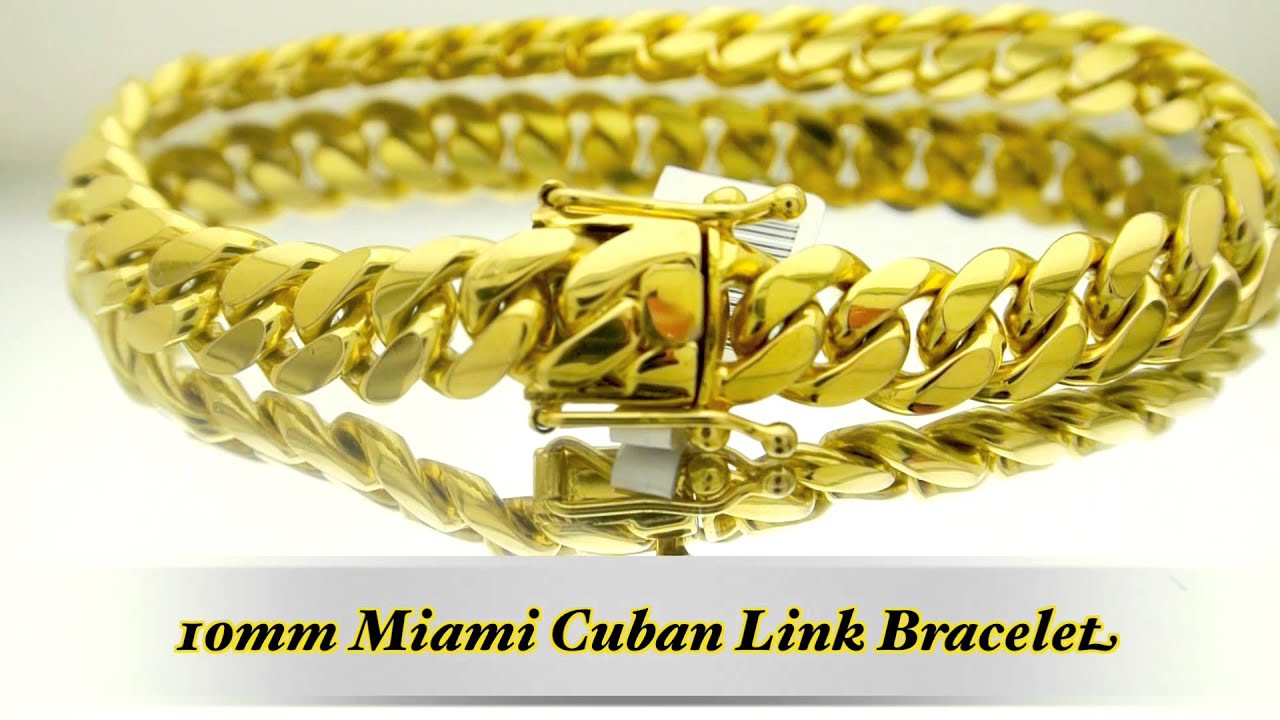 10mm Miami Cuban Link Bracelet Custom Hand Made Daniel Jewelry Inc HD