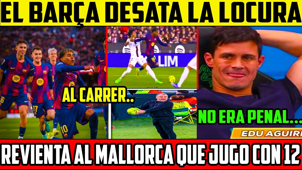 💥EL BARÇA CON GOLAZOS DE BERNAL Y LAMINE DESTRUYEN AL MALLORCA, Y SIGUEN LIDERES EN LIGA🤬