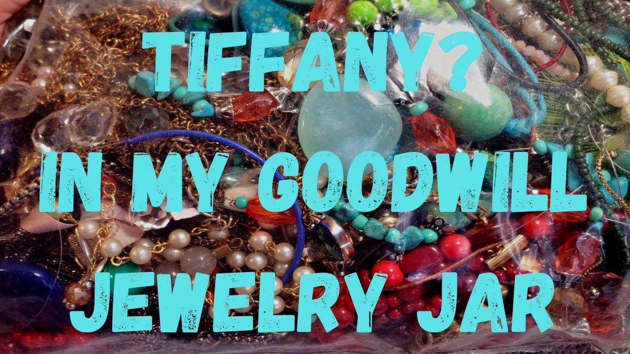 TIFFANY in my Goodwill Jewelry Jar? 8lb Jewelry Jar Unboxing from ShopGoodwill
