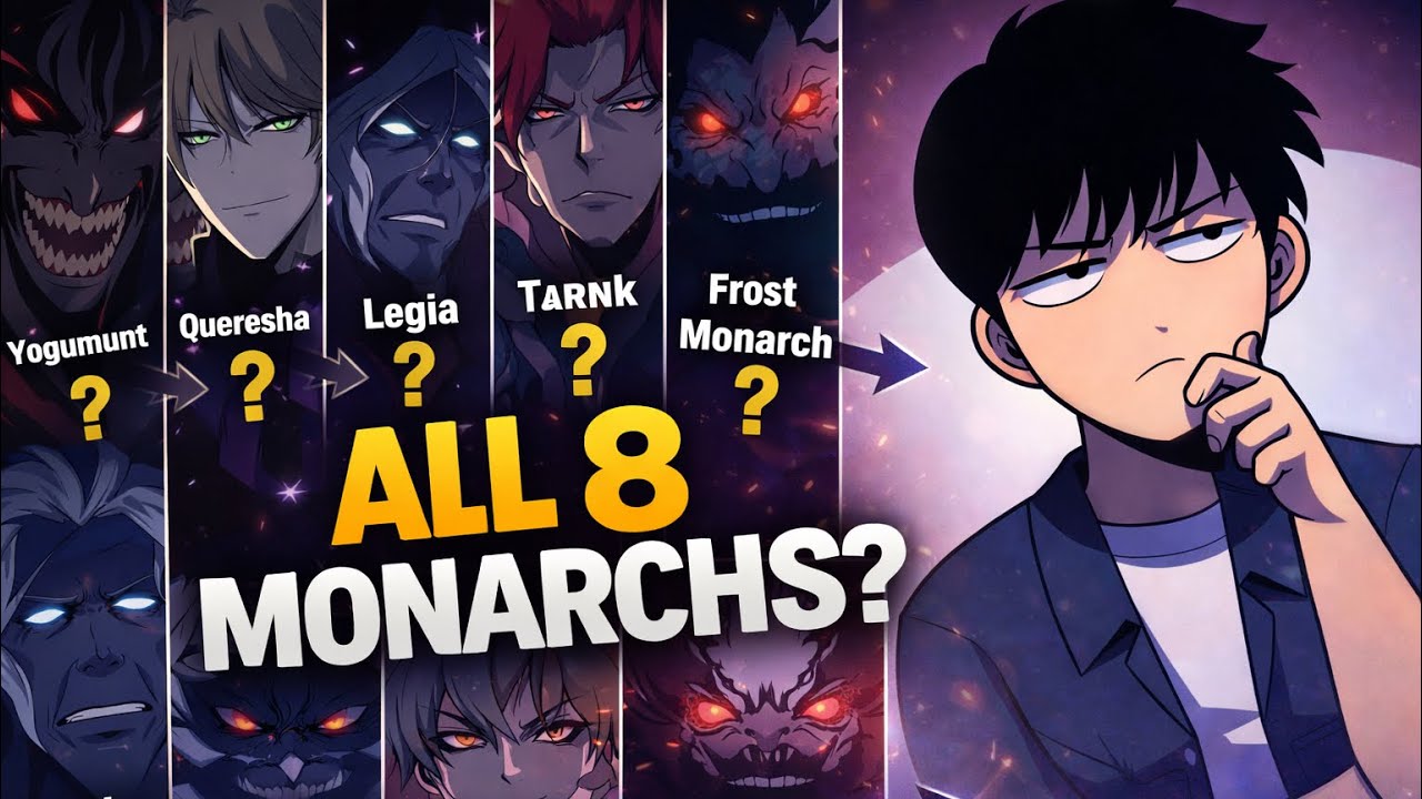 All 8 Monarchs Explained in Hindi 🔥 | Powers, Secrets & True Story | Solo Leveling#hindiexplanation