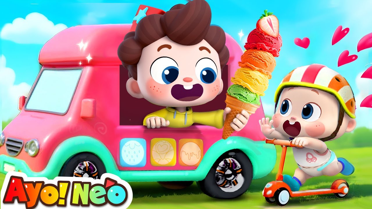 Ding-Ding! Mobil Es Krim Datang!🍦🚌 | Es Krim | Lagu Anak-anak | Ayo! Neo | Yes! Neo Bahasa Indonesia