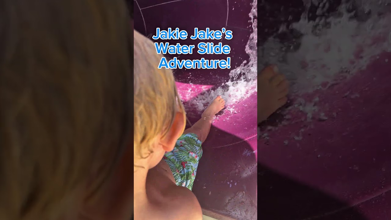 Jake&rsquo;s Water Slide Adventure! #viral #family #fun #shorts
