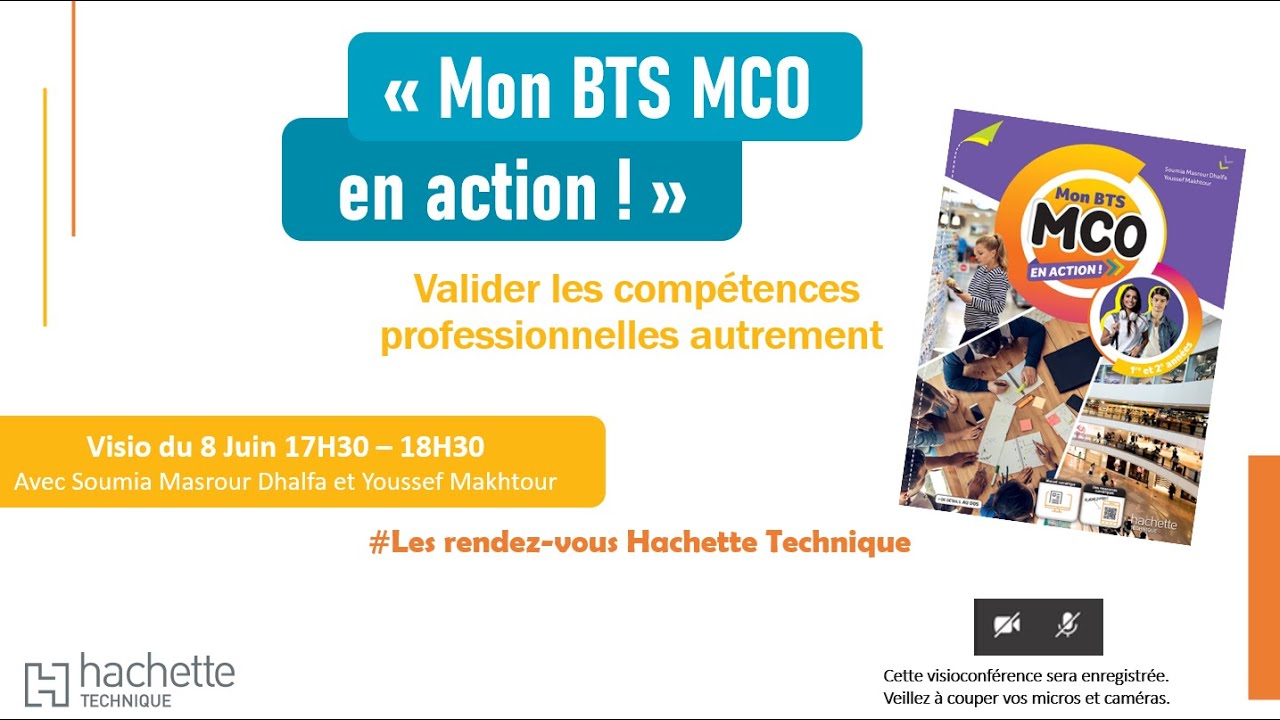 Les rencontres Hachette Technique - BTS MCO : valider les comp&eacute;tences professionnelles autrement