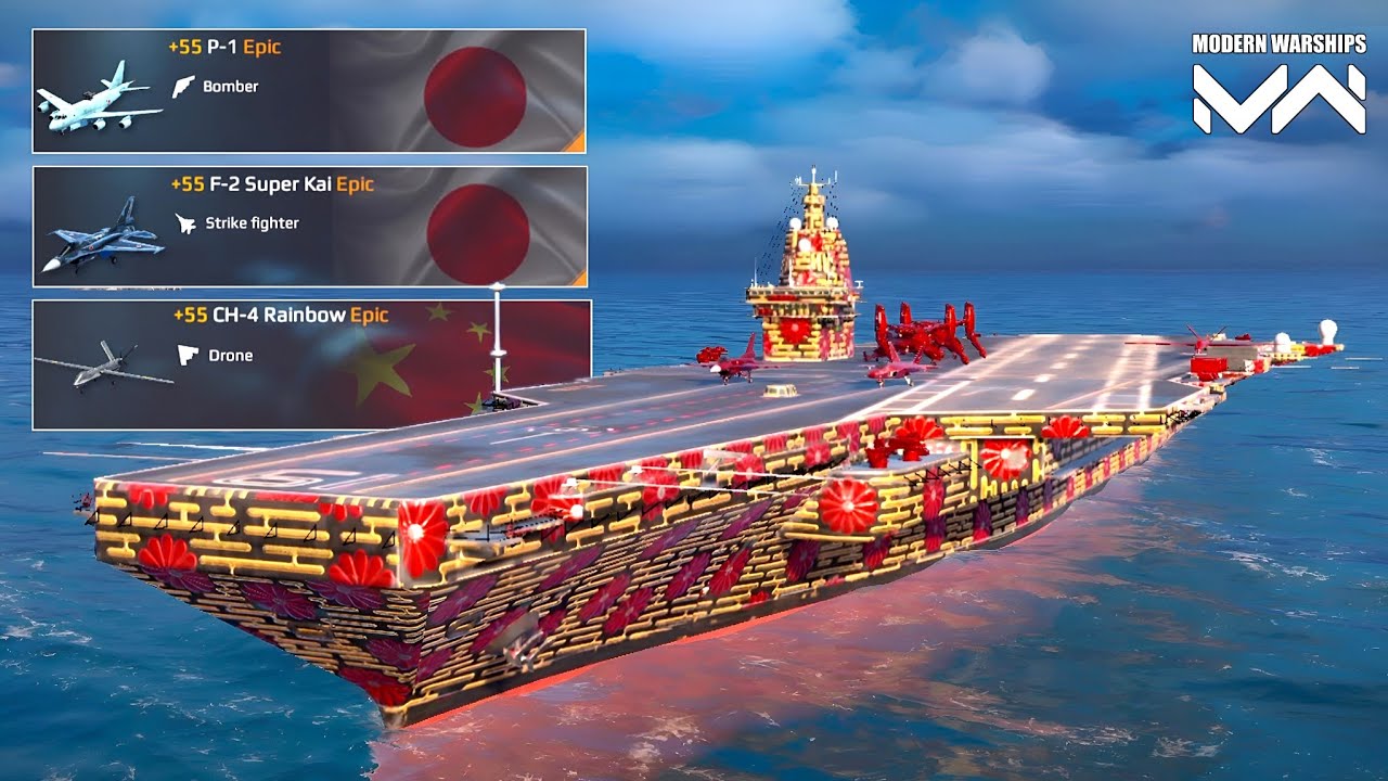 P-1 Bomber, F-2 Super Kai & CH-4 in Action🔥 Insane Gameplay - Modern Warships