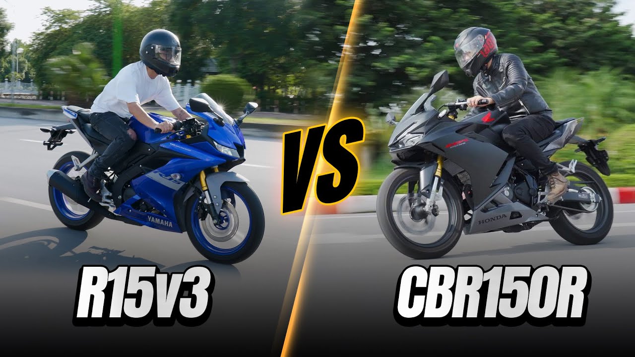 So sánh CBR150R 2021 vs R15v3: Yamaha cần bán R15v4 ngay! | Đường 2 Chiều.