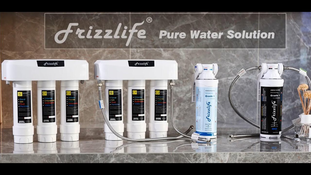 Frizzlife SK99 Under Sink Water Filter - Installation Guide (Upgraded Caps)
