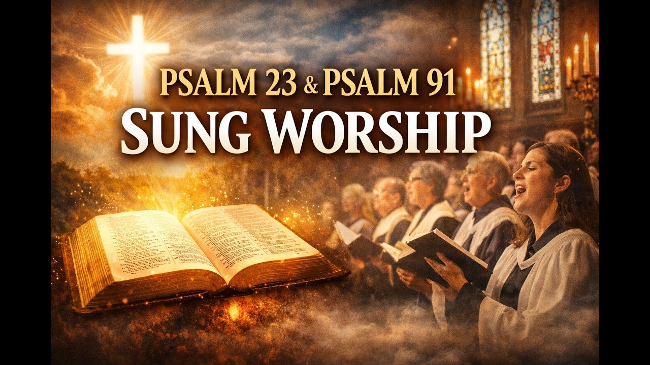 Psalm 23 & Psalm 91(KJV) Sung Choir Worship | Sleep,Protection Prayer Famous Bible Stories Explained